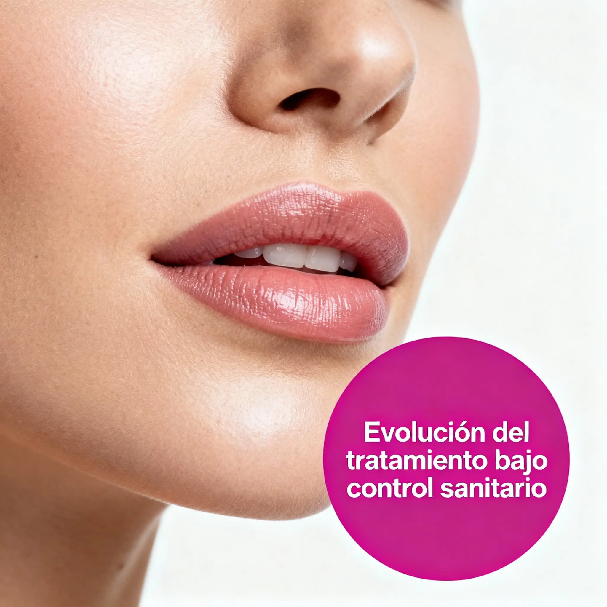 Zona del labio superior femenino como referencia al tratamiento de depilación láser facial.