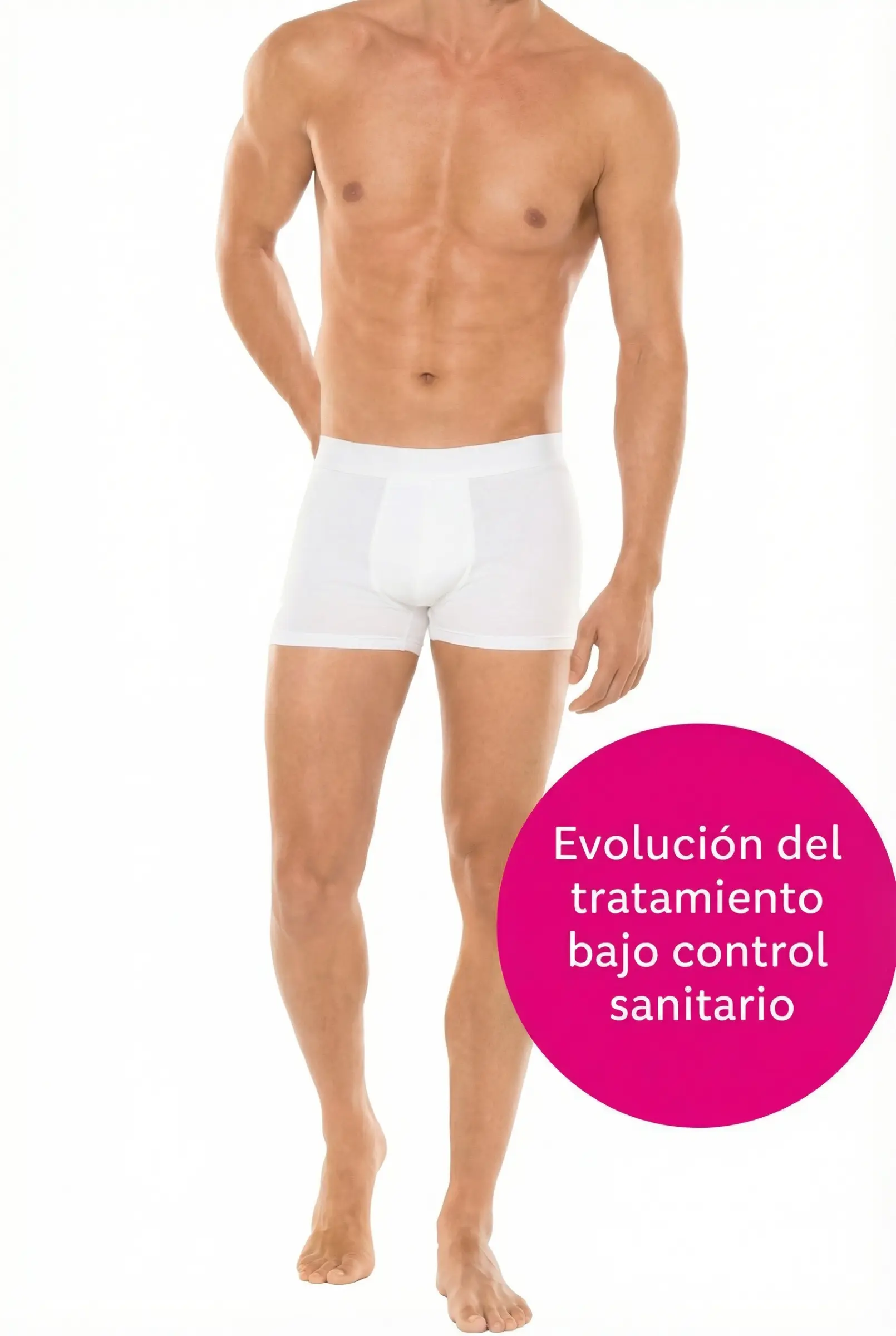 Cuerpo masculino completo como referencia a packs de depilación láser para hombres.